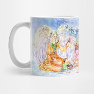 Christmas Tidings Holly Angel Mug